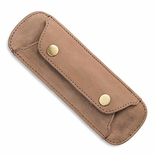 LEABAGS Premium Schulterpolster I Schulterpolster aus echtem Büffel-Leder I Vintage Look I Schulterriemen für Taschen I Leder Schulterpolster I 18x6cm