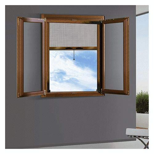 ZANZARIERA A RULLO VERTICALE PER FINESTRA (CM 80 X 170 - MARRONE RAL 8017)