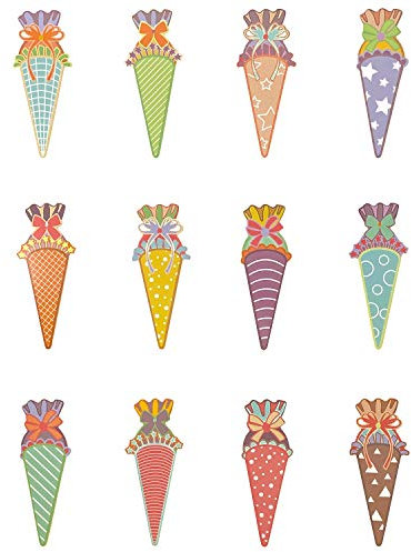 Oblique Unique Zuckertüte Konfetti 12 Stk. Zuckertüten Schultüten Tisch Dekoration Streu Deko Schuleinführung Einschulung Schulanfang Jungen Mädchen