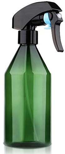 Yebeauty Plant Mister Spray Bottle, Plastic 300ML Refillable Fine Mist Spray Bottles, Empty Water Spray Bottles with Trigger for Cleaning Solutions, Gardening (Green)