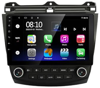 LEXXSON Car Stereo for Honda Accord 7th 2003-2007 Android | 10 inch Screen AM/FM/RDS Android 13 Radio GPS Navigation BT Wifi Car Head Unit SWC Mirrorlink USB Player Support Reverse Camera 2G+32G