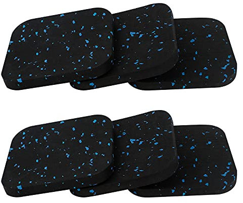 6Pcs Tapis Anti Vibration Machine à Laver, 10 x 10 cm Tapis de Course Épais, Patin Anti Vibration Lave Linge en Caoutchouc, Absorbant Les Chocs pour Tapis Roulant, Sèche-Linge et Machine à Laver