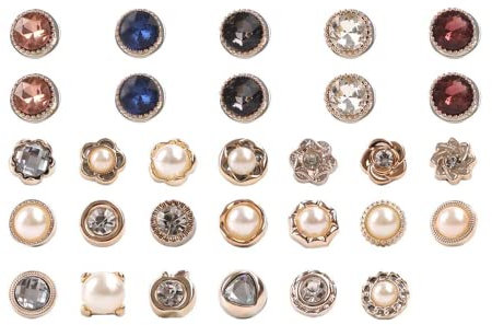 30 stück Brosche Knöpfe Sicherheit Brosche Knöpfe zum Schutz vor versehentlichen Einflüssen von Knöpfen für Kleidung Kleid Lieferungen