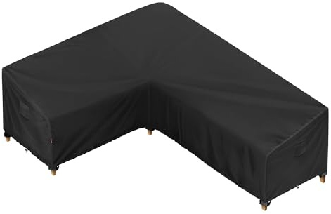 iBirdie Outdoor Patio Furniture Cover fit 83 x 104 inch, 80 x 102, 82 x 100 L-Shaped Sectional Sofa, Waterproof Weatherproof Heavy Duty 600D Garden Cover for Outside L Shape Couch