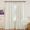 KGORGE Cortinas Dormitorio Matrimonio Cortinas Translucidas Visillos Salon Cortinas de Lino Cortinas de Casa para Riel Visillos para Ventanas, 2 Piezas, 140x240cm, Blanco Marfil