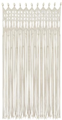 GramStudio Boho Makramee, 120x195cm Boho Wandbehang Türvorhang, Fenster Vorhang Tapisserie für Hochzeit Hintergrund Fenstervorhänge Home Wanddeko