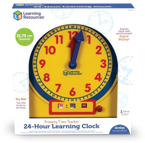 Learning Resources Primary Time Teacher – 24-Stunden-Demonstrationsuhr