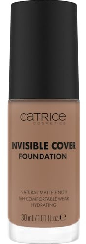 Catrice Invisible Cover Foundation, Nr. 052N, Nude, feuchtigkeitsspendend, langanhaltend, natürlich, für trockene Haut, vegan, ölfrei, Naturkosmetik, ohne Parabene, 1er Pack (30ml)