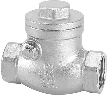 1 Stück DN15 20 25 Rückschlagventil 1/2 ＂3/4 1 ＂BSP Innengewinde Horizontales Rückschlagventil Einweg-Rückschlagventil 304 Edelstahl(3/4)