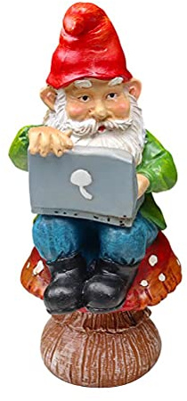 Nain de jardin classique pour extérieur, décoration d'intérieur ou d'extérieur (Père Noël)