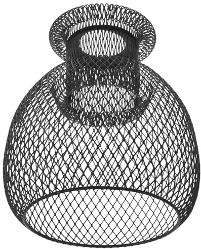 HOMSFOU Accessori Per Lilluminazione Coprifilo Per Lampada Vintage Paralume A Gabbia Nera Gabbia Per Lampadina A Sospensione Plafoniere Lampada Decorativa Per La Casa