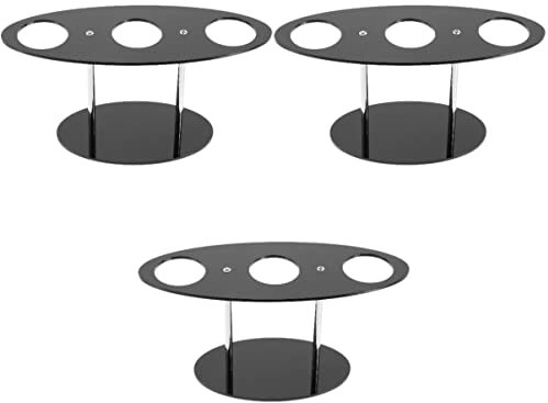 Amosfun 3pcs Cone Display Rack Acrylic Stand for Ice Cream Sushi Popcorn Decorations Easy Assembly for Parties Weddings