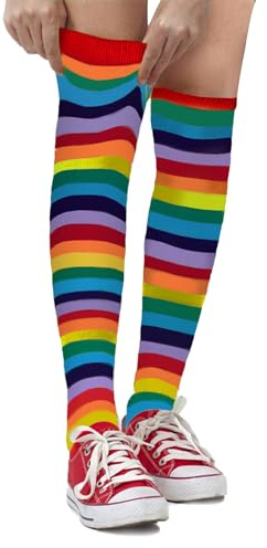 Dress Up America Calzini A Righe In Cotone Per Bambini - Calzini A Righe Alti Fino Al Ginocchio Per Bambine E Bambini | Adolescenti - Eleganti E Comodi