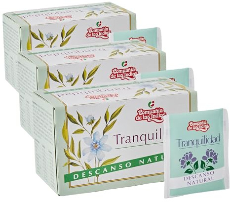 Indias Tranquilizante 20 Bolsitas - 30 gr (Paquete de 3)