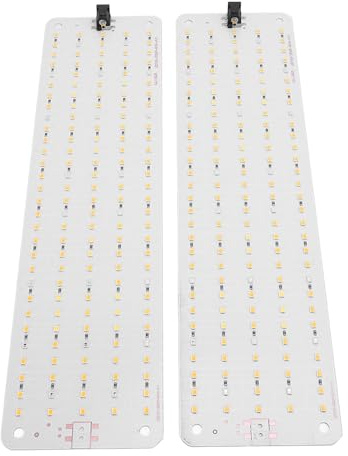 Lot de 2 Lampes de Culture LED 12 V 6 luminosité Bleue et Rouge à intensité Variable avec 3 ou 6 Minuteries, Lampe de Culture Multifonctionnelle pour le Démarrage des Graines,
