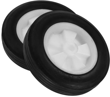 Roue Tondeuse en Caoutchouc PP 2 Pièces Trou 13,5mm