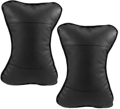 Swiixxer 2Pcs Car Neck Pillow Breathable Rest Cushion Relax Neck Support Headrest Comfortable Soft Pillows for Travel Seat