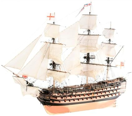 Artesanía Latina - Holzmodellschiff – Englisches Linienschiff, Lord Nelson’s HMS Victory, Trafalgar 1805 - Modell 22900-N, Maßtab 1:84 - Expertenniveau Modellbausatz zum Zusammenbauen