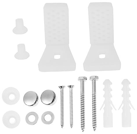 DIYEAH Viti Fissaggio Per Base Wc Forma Kit Bulloni Resistenti Per Fissaggio Stabile Del Water Accessori Per Bagni e Bidet Con Trattamento Anti Facile Installazione