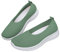Shoes Women's Ballerina Round Toe Plain Low Wedge Slip On Ballerina Mesh Flat Shoes Comfortable Lightweight Balerina Shoes Flat Mules Breathable Non-Slip Elegant Ballet Flats, 2 Green, 9 UK