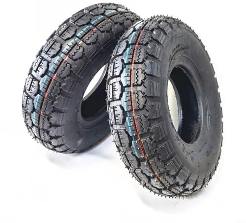 EffiFish 12-inch Heavy-duty Tires,4.10/3.50-5 Rubber Tyre,Electric Scooter Wheel Replacement Go Kart Trolley Outdoor Equipment Black