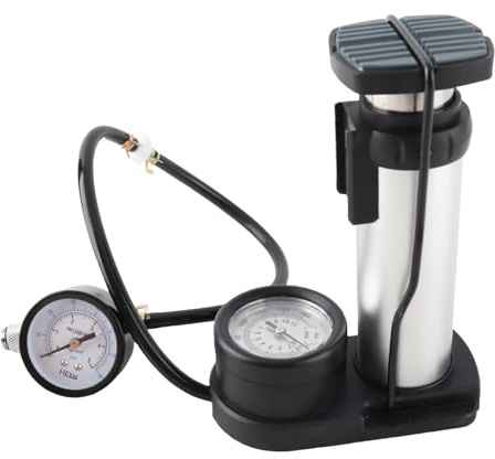 Double Barometer for Water Cooler, Air Pressure Gauge for Computer Cooling System Leakage Tester, Dual - Scale Pressure Tester with 2kg/cm² Max Reading for PC Liquid Cooling Loop