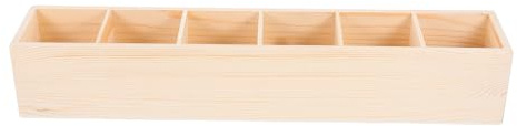 Garneck Holzorganizer mit Sechs Fächern Multifunktionale Aufbewahrungsbox für Bastelmaterial und Schmuck Geeignet für Büro und Wohnräume