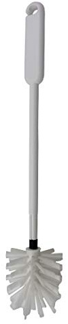 Flexible Urinalbürste weiß 36 cm Länge - Flexibler Bürstenkopf