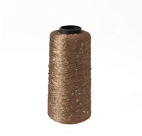 100g Gomitoli Di Cotone Glitterato Per Uncinetto E Maglieria Set Di Filati Cotone Oro Per Creazioni Artigianali E Accessori Diy