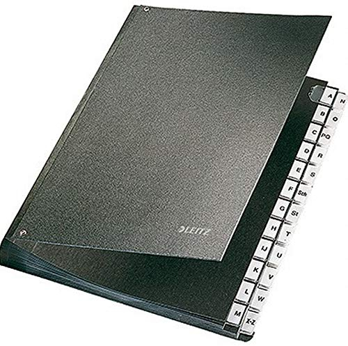 Leitz Pultordner 58240095 DIN A4 24Fächer Hartpappe schwarz