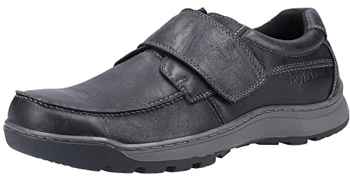 Hush Puppies Mens Casper Moccasin, Black, 10 UK