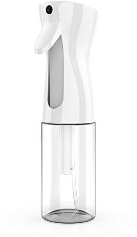 GeeRic Spray per capelli, spray per capelli, 200 ml, strumento per nebulizzazione capillare, ultra sottile, per parrucchiere, piante, fiori, bianco, trasparente