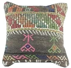 kelim kissen 40x40 cm handgefertigt kelim kissenbezug orientalische kissen kopfkissen viereckig dekorative bohemian kissenhülle dekokissen sofakissen zierkissen code A418