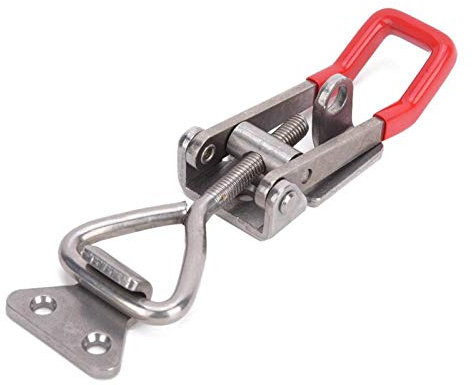 Clamp Latch, Toggle Clamp Latch Quick Latch-Type Stainless Steel Adjustable Lever Handle 250kg