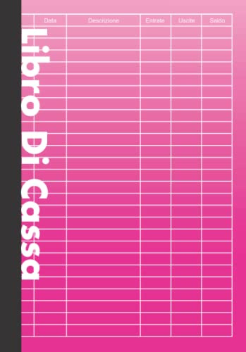 Libro Di Cassa Semplice Rosa: Registro Entrate - Uscite | DIN A5 | 110 Pagine