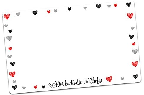 Finest Folia Displayschutz Aufkleber Chefin kompatibel mit Thermomix TM6 | Design Sticker Klebefolie für Küchengerät Zubehör Küchenmaschine wasserfest Schutzfolie als Kratzschutz selbstklebend