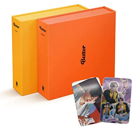 BTS Butter Album Cream+Peaches ver. Set +Bangtan Boys Extra Photocards Set (CD+Photobook+Photocards+Sticker) + Gift Extra Photocards