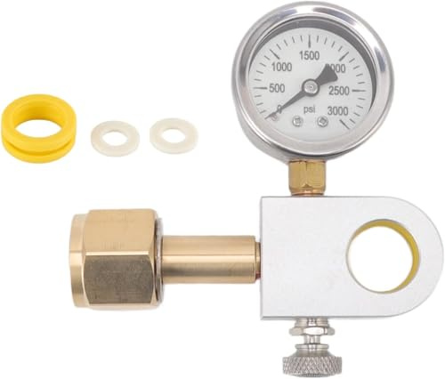 Zerodis Soda Refill Adapter with CGA320 Connector & Pressure Gauge - Quick Fill Valve for Duo, Terra, Art Soda Makers