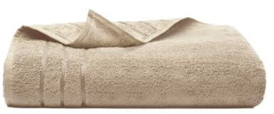 Cariloha Bath Towel | Stone |28x54 | Turkish Cotton & Viscose Material Blend | Extra Smooth, Odor Resistant and Highly Absorbent