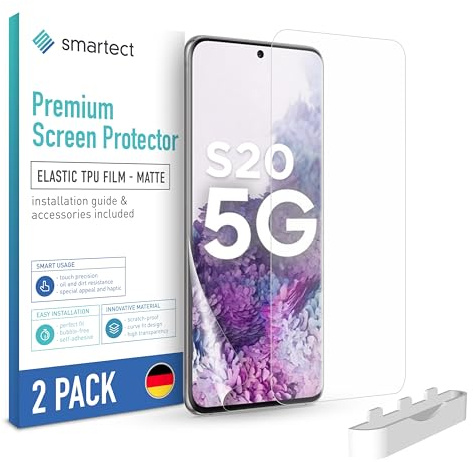 smartect TPU Schutzfolie 2 Stück Matt für Samsung Galaxy S20