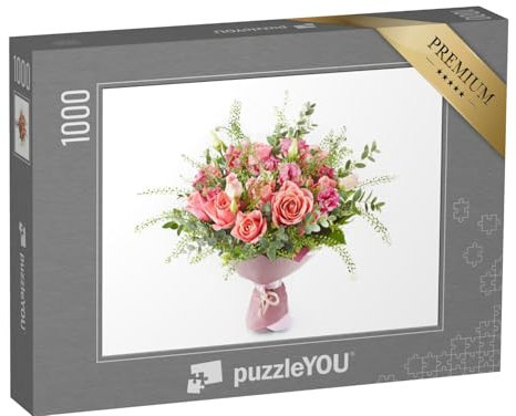 puzzleYOU : Puzzle de 1000 pièces « Bouquet Luxuriant de Fleurs Multicolores »