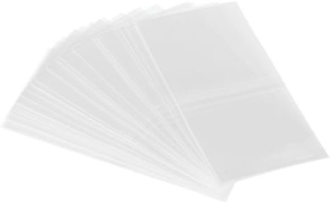PATIKIL 82x40mm PVC Perforierte Schrumpfbänder, 500 Stück Schrumpffolie für Flaschen, Gläser, Dosen und Dosen passend für Kappe mit einem Durchmesser von 1,85 bis 2,01, Transparent