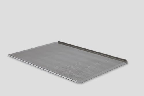 Lochblech Backblech Brötchenblech Alublech ca. 44 x 35 cm optimale Hitzeverteilung, perfekte Backergebnisse, perforiert, mit gebörtelten Kanten
