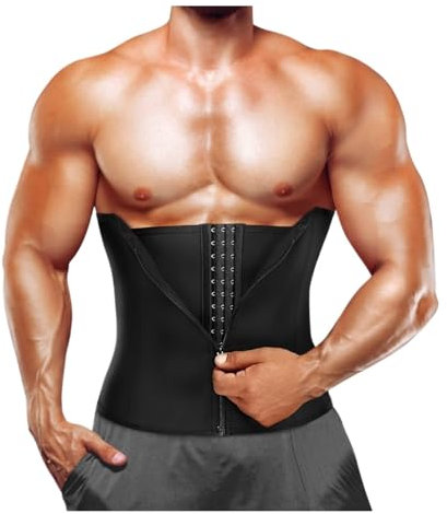 GOOPEEG Bauchweggürtel Stretch Hose Taillentrainer Korsetts Bauchkontrolle Shapewear Sport Workout Gürtel Abnehmen Body Shaper Bauchweg Mieder(L)