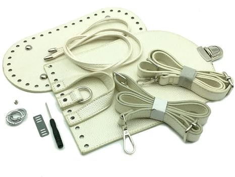 QIUMING 7 Teile/Satz Handgemachte Handtasche Schulter Gurt Woven Tasche Set Leder Tasche Böden Mit Hardware Zubehör Für DIY Tasche Rucksack