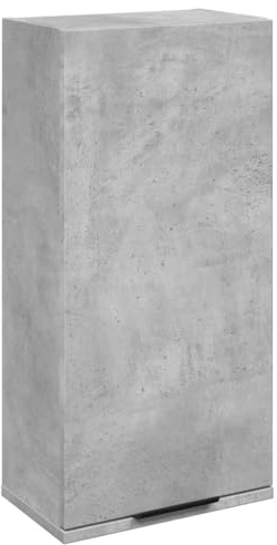 vidaXL Wand-Badschrank Betongrau 32x20x67 cm