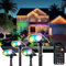 Linkind RGBTW - Faretto solare per esterni, 16 milioni di colori, controllo in gruppo, sincronizzazione musicale, allarme luminoso rosso, IP65 lampada intelligente per giardino, festa, confezione da 4
