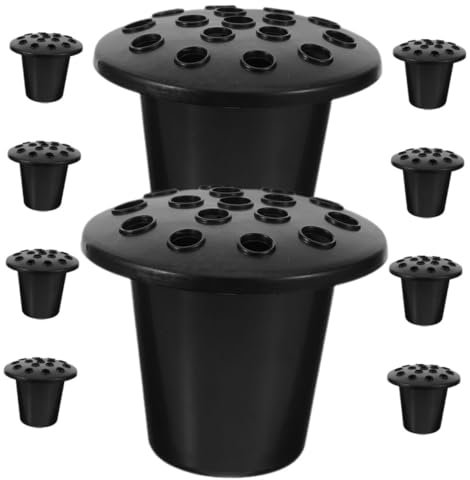 BESPORTBLE 10pièces Vase De Cimetière Plastique Pour Vases Funéraires Support De Fleurs