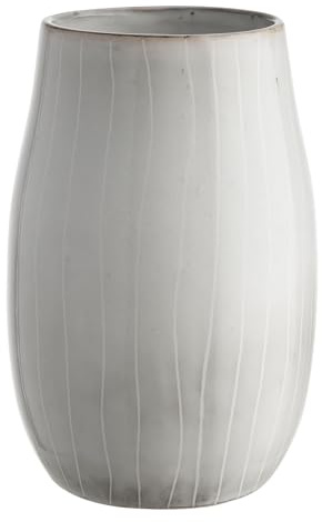 BUTLERS Vase Henley 4er-Set Steinzeug Grau Höhe 17cm | Dekovase für Tischdeko, Blumenvase für Regal | Dekoration Fensterbank Deko Wohnzimmer