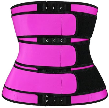 Meichoon Allenatore per la vita da donna, controllo della pancia, regolabile, modellatore per la perdita di peso, Rosa, M